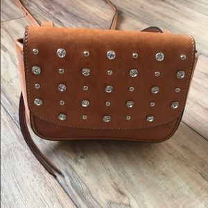 Banana republic leather crossbody purse